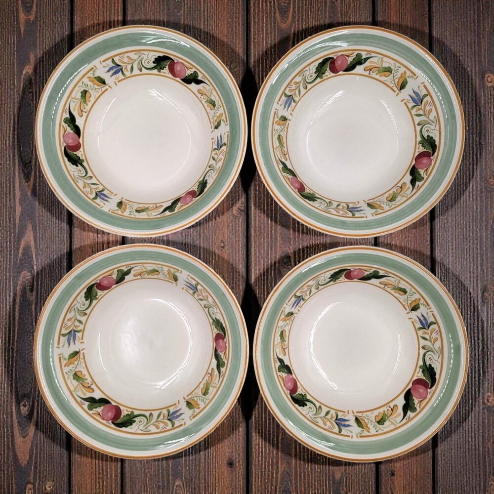 Keltcraft by Noritake Countrywood #9226 Cereal Bowls Stoneware Ireland Set of 4